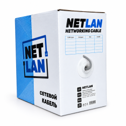 NETLAN U/UTP 4 пары Кат.5e (Класс D) 100МГц,  (чистая медь) внутренний  нг(B)
